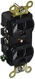 Hubbell HBL5252BK Duplex Receptacle Industrial Grade 15 amp 125V 5-15R Black [並行輸入品]