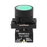 uxcell　押しボタンスイッチ　53.5 x 40 x 30mm　グリーンボタン