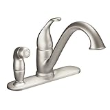 Moen 7835SRS Camerist One-Handle Low Arc Kitchen Faucet, Spot Resist Stainless [並行輸入品]