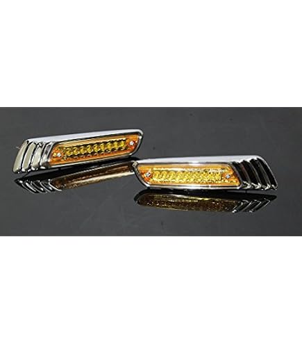 Amazon | ローレルウインカー オレンジ/汎用 メッキ サイドマーカー
