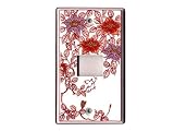 【有田焼】錦鉄仙花絵(1穴)コンセントカバー
