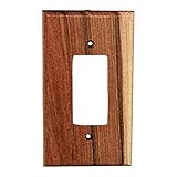 Sierra Lifestyles Traditional Switch Plate, 1 Rocker, Rustic Switch Plate Hickory by Sierra Lifestyl
