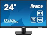iiyama XU2493HSU-B6-23.8インチ、IPS、1920x1080/100Hz、1H1DP。