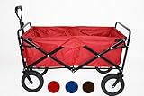 マルチキャリー 台車 アウトドア 　折りたたみ　キャリーワゴン　運搬　リヤカー　大型 犬カート　キャリーカート　カバーは取り外し可能 (レッド)