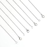 ファイニエ ネックレス チェーン パーツ シルバー 45cm 細め 12本 カニカン 丸カン セット アクセサリー 金具 ハンドメイド 手芸 AP2648
