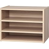 アイリスオーヤマ スタックボックス 棚 幅40×奥行28.7×高さ30.5cm ナチュラル STB-400T