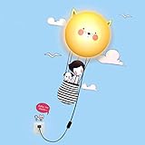 Alytimes Novelty DIY 3D Cartoon Wallpaper Wall Stickers Decor LED Light Lamp for Kids' Bedroom [並行輸入