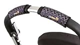Citygrips Single Handle Bar Grips (Zigzag Black) by CityGrips
