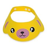 シャンプーハット かわいい 洗髪用帽子 サイズ調節可能なベビーシャワーキャップ かわいいシャンプーハット シャンプーキャップ帽子　黄色い
