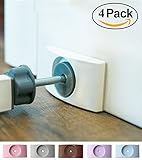 Wall Nanny (4 Pack - Made in USA) Indoor Baby Gate Wall Protector - No Safety on Hazard Bottom Spind