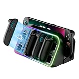 【急速充電＆壁掛け収納】MANKIW Switch 2 ジョイコン用 充電スタンド 多機能充電スタンド｜最大4台同時収納・充電可能 RGBライト＆LEDインジケーター付き Type-Cケーブル付属