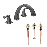 Delta KRTDDR-D-T2751-RB Dryden Roman Tub Filler Kit Deck-Mount, Venetian Bronze Venetian Bronze [並行輸