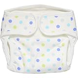 オムツカバー 綿 水玉カラー ブルー 60cm 1枚 ベビー＆キッズ おむつ 布おむつ [並行輸入品]