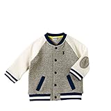 [ミキハウス] MIKIHOUSE 【ミキハウス(ベビー)】 ガーゼ裏毛パイル素材のスタジアムジャンパー 〈S-M(70cm-90cm)〉 41-3701-978 グレー M(80-90cm)