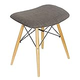 快適ホームズ イームズチェア 背もたれなし ファブリック グレー EA-008GY