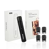 DR.CHILL ドクターチル スターターキット（本体デバイス 専用フレーバー） 電子タバコ ベイプ vape シーシャ 爆煙 大容量 禁煙 ニコチン無し タール無し (ブラックデバイス・コーラメンソール)