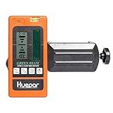Huepar グリーンレーザー墨出し器用 受光器 レーザーレシーバー 緑色レーザー対応 ホルダー付き