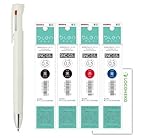 ゼブラ 3色ボールペン ブレン 限定 マイスタイル B3AS88【本体 + 替芯 黒2/赤1/青1】+ロコネコカード(フォーチュンイエロー)