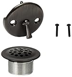 pf Waterworks pf0972-pb浴槽排水アセンブリ( drainshoe、従来Strainer & Tripレバー廃棄物オーバーフロー面プレート、ポリッシュ真鍮 PF0972-ORB 1