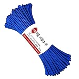 パラコード 9芯 4mm 長さ30m 耐荷重280kg テント ロープ 張り綱 パラシュートコード テント・タープ用ロープ 張り綱 アウトドア・キャンプ 多用途ガイロープ 編み物や固定に最適 (ブルー, 30m)