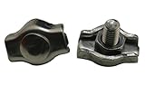 Amanaote 304 ステンレス鋼 標準タイプ M2 シンプレックス ワイヤーロープ クリップ クランプ 15個パック