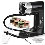 homia スモーキングガン ウッドスモーク インフューザー - キット、ポータブル電気スモーカーマシン、アクセサリーとウッドチップ付き - 食べ物と飲み物の冷燻、12個 スターター キットスターター
