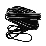 Fenteer 直径10mm　黒　ラウンド　強力　弾性ロープ　ショックコード　DIY　アクセサリー　ルーフラック　レーラー　ボート用　全4選択 - 1m