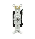 Leviton 1224-2KL 20 Amp, 120/277 Volt, Key Locking, 4-Way AC Quiet Switch, Extra Heavy Duty Grade, C