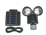Tricod E2167B Motion Sensor Security Solar Flood Light, Medium, Black [並行輸入品]