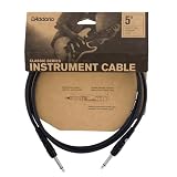 D'Addario ダダリオ シールドケーブル (ギターシールド) Classic Series Instrument Cable PW-CGT-05 (1.5m S-S) 【国内正規品】