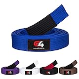 G4 Vision Jiu Jitsu BJJ ベルト ブラジリアン 大人用 A1 A2 A3 A4 ブラック ブラウン パープル ブルー ホワイト US サイズ: A1 カラー: ブルー