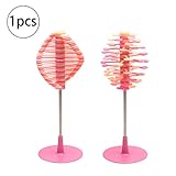 Naisidier マジックアートツリーストレス解消おもちゃ デスクトップストレス解消 クイックツイスト&バックモーション付き フィジェット不安解消 子供と大人用 ピーチピンク