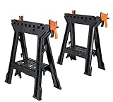 クイックバークランプ がセット出来る 多機能 ソーホース 2台セット MSH460-2P DIY 工具 作業台