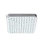 Whitehaus WHOSA28SQ-8-POCH Showerhaus 8-Inch Square Rainfall Showerhead, Polished Chrome [並行輸入品]