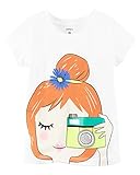 カーターズ Carter's Tシャツ Camera Girl Graphic Tee 9M (67-72cm) & モスリン ウォッシュタオル付き