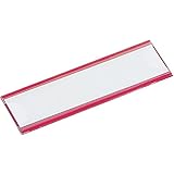 TRUSCO(トラスコ) マグネット式見出しプレート 25X80 赤 10枚入 MGP-25X80-R