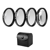 Toileum クローズアップフィルターキット フィルター+1 +2 +4 +10セット、ポーチ付き、39mm