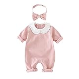 ピンク Nicircle ロンパース カバーオール ポルカドット 連体服 超かわいい 新生児 ベビー服 赤ちゃんジャンプスーツ ワンピース 男 女の子 柔らかい おしゃれ 3〜18ヶ月 長袖 Girl