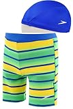(スピード) Speedo ベビー水着 キッズ スイムキャップ付き【sd67x45】90cm グリーンセット