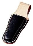コヅチ(KOZUCHI) 黒床皮ミゼットカッター差し 型押 CE-01