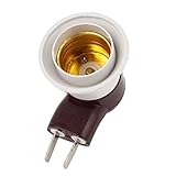 uxcell ランプソケットアダプタ ライトソケット　米国プラグ E27 電球 コンバータ オン オフ スイッチ