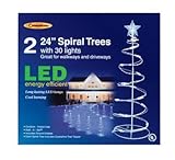 Celebrations Lighting-s E44G4912 Led Spiral Tree Driveway Markers 2' - White [並行輸入品]