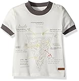 Robeez Toddler Boys' Short Sleeve Tee Pizza White 18 Months [並行輸入品]