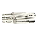 Baosity 4本　セルフセンタリングドリル　HSS　ドア キャビネット　木工ツール　ホールパンチャー　ヒンジ ドリルビット　