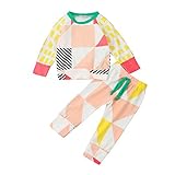 (プタス)Putars ベビー服 子供服 上下セット Tシャツ 長袖 男の子 女の子 幾何学模様 可愛い 春 秋 スポーツ 運動会 旅行 記念日 プレゼント 3-18ヶ月