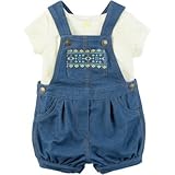 カーターズ Carter's/ 2ピーストップ&ショートオールセット ブルー 上下セット 3ヶ月【並行輸入】