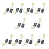 uxcell カーボンブラシ　交換部品　電源ツール　10ペア入 999043 17x11x7mm