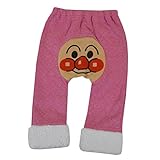 アンパンマン 裾ボア キルト ロングパンツ ANPANMAN fo-fa4532 95cm ピンク