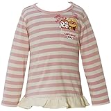 2018年 秋物 アンパンマンガール 天竺 ボーダーフリル 長袖Ｔシャツ Anpanman Girl ピンク◇80cm