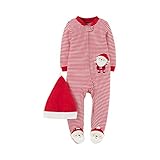 Just One You by Cartersユニセックスsleep-n-playと帽子セット – Santa Clause – 新生児 レッド